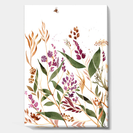 Meadow Flowers In The Afternoon III - Cottage Canvas Art Print