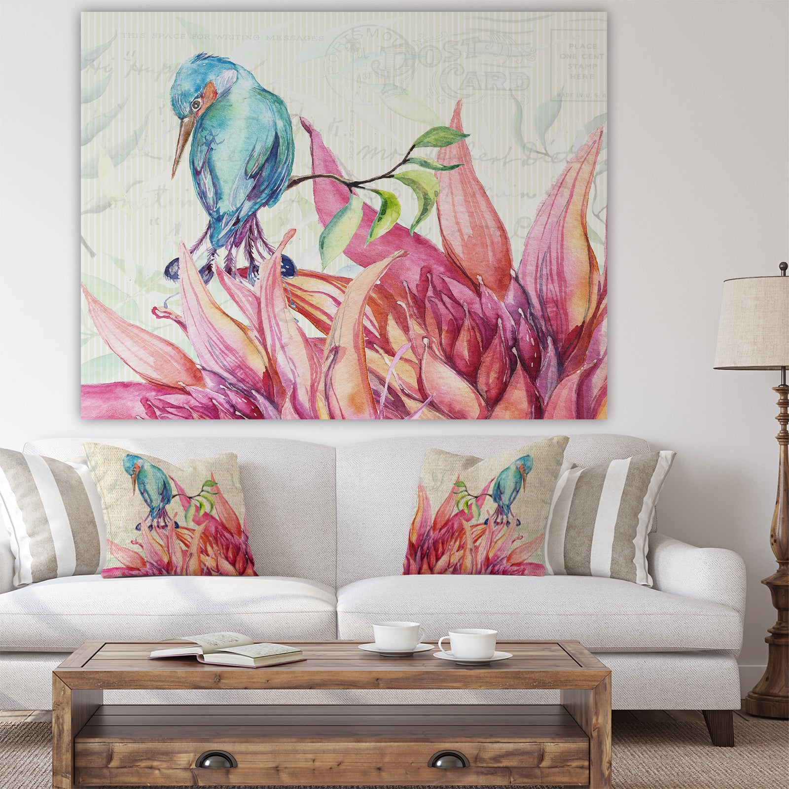 Tropical Garden I - Cottage Premium Canvas Wall Art