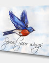 Bird Inspiration I - Cottage Gallery-wrapped Canvas