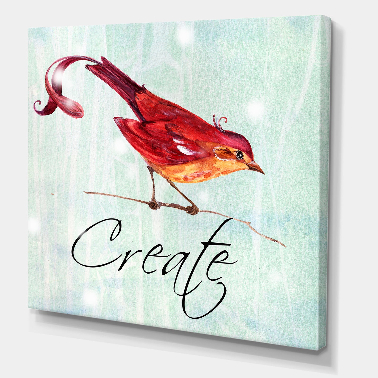 Bird Inspiration V - Cottage Canvas Art Print