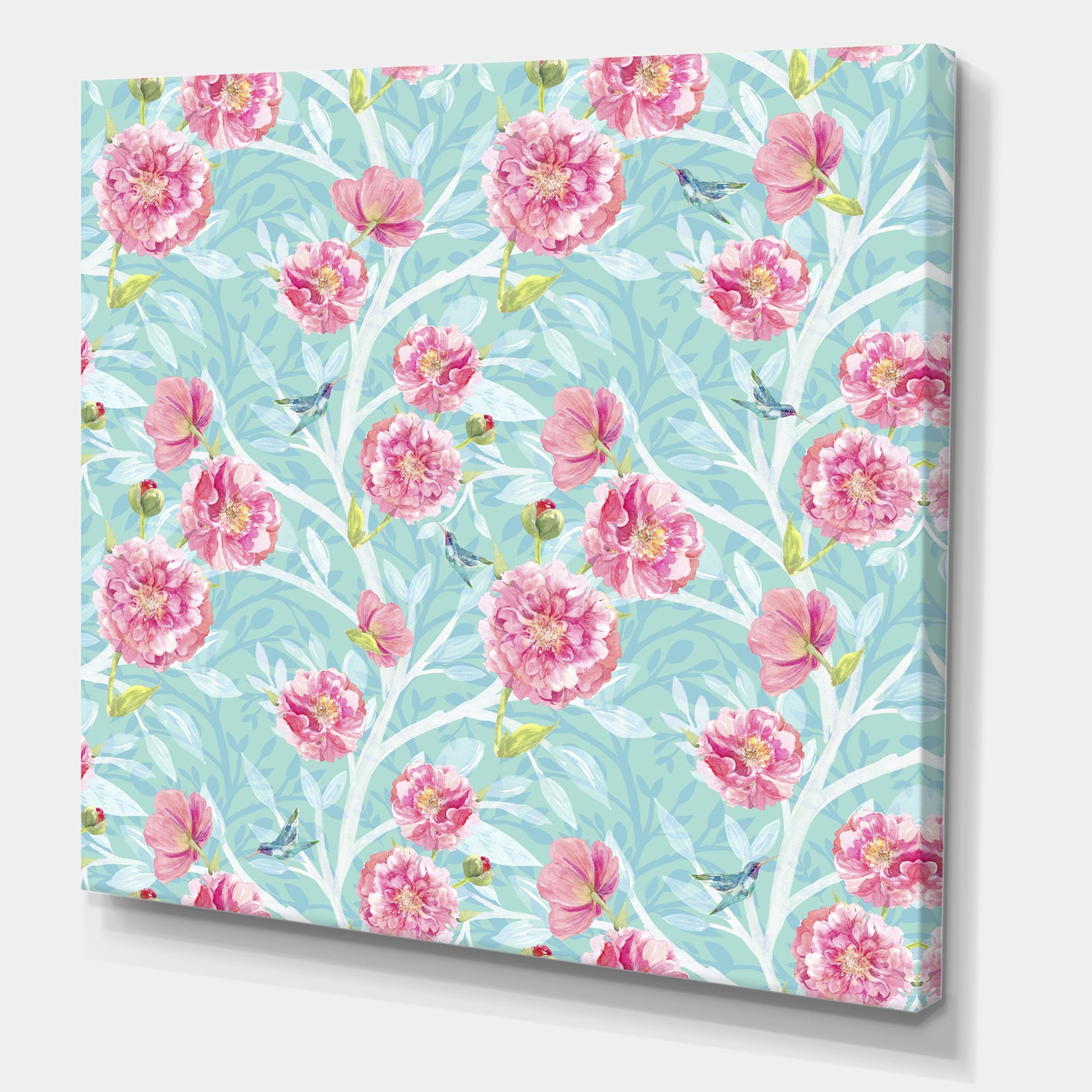 Evening Garden Pattern I - Cottage Gallery-wrapped Canvas
