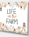 Life On The Farm - Cottage Canvas Wall Art