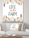 Life On The Farm - Cottage Canvas Wall Art