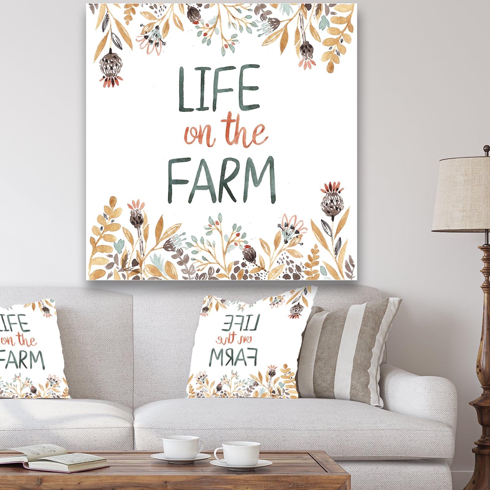 Life On The Farm - Cottage Canvas Wall Art