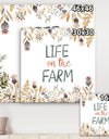 Life On The Farm - Cottage Canvas Wall Art