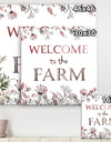 Welcome To The Farm - Cottage Canvas Art Print