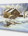 Fresh Snow - Farmhouse Canvas Artwork