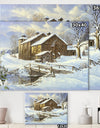 Fresh Snow - Farmhouse Canvas Artwork