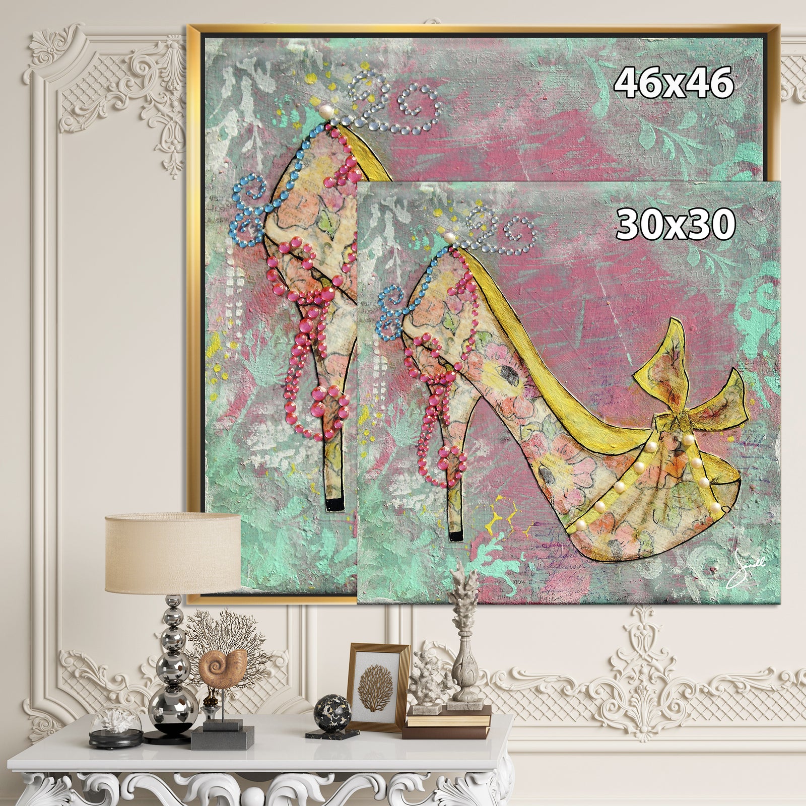 Floral Times - Fashion Canvas Art Print