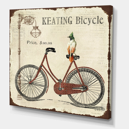 BIKE-KEATING BICYCLE - Cottage Canvas Art Print