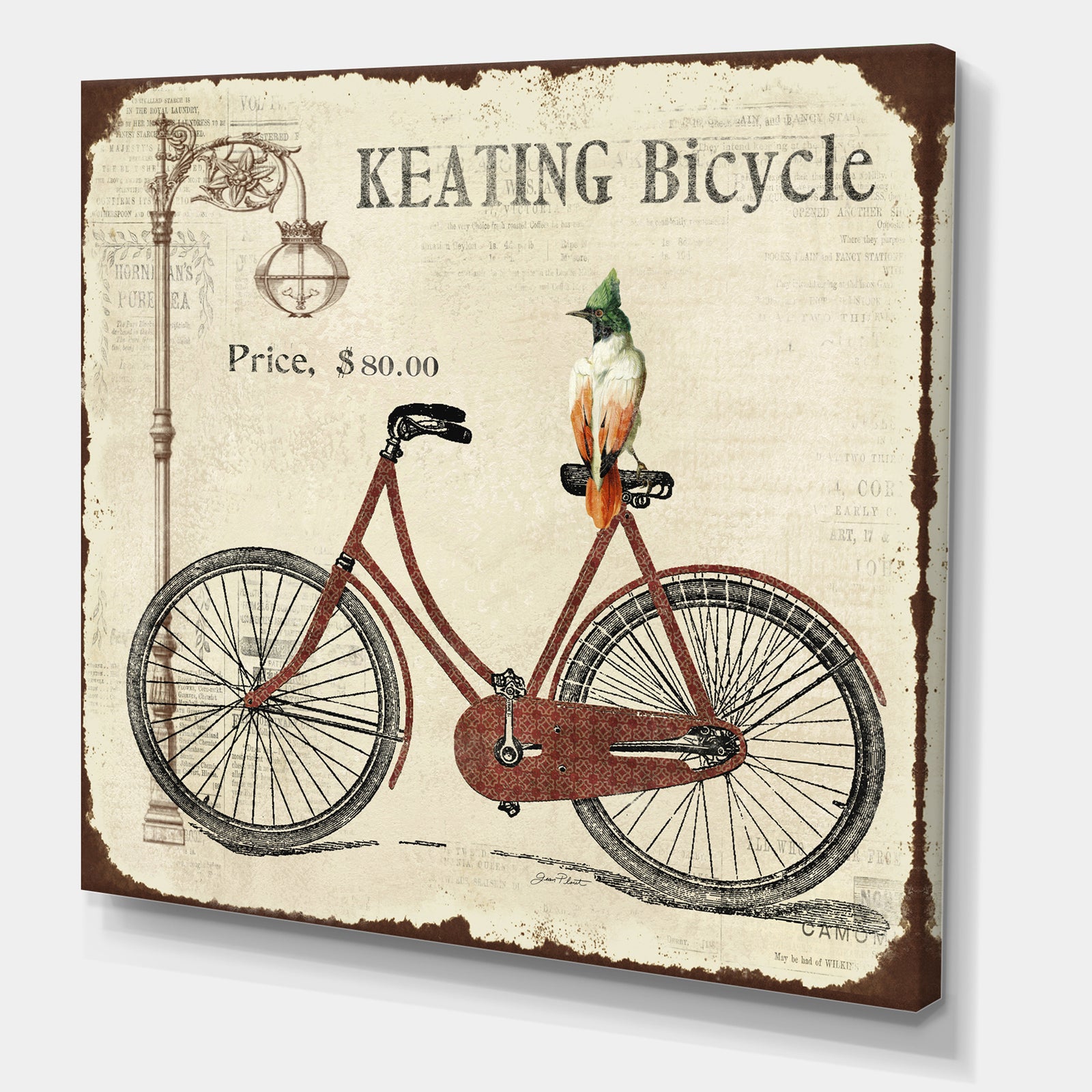 BIKE-KEATING BICYCLE - Cottage Canvas Art Print