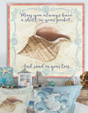 Sea Shells-B - Nautical & Coastal Gallery-wrapped Canvas