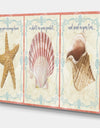 Sea Shells-E - Cottage Premium Canvas Wall Art