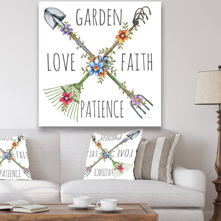 Garden Inspiration-B - Cottage Canvas Wall Art