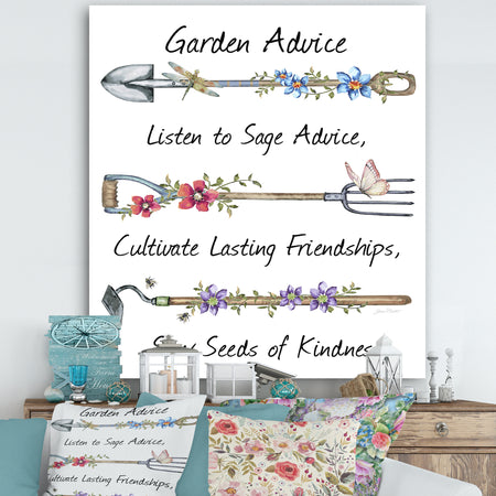 Garden Inspiration-D - Cottage Canvas Art Print