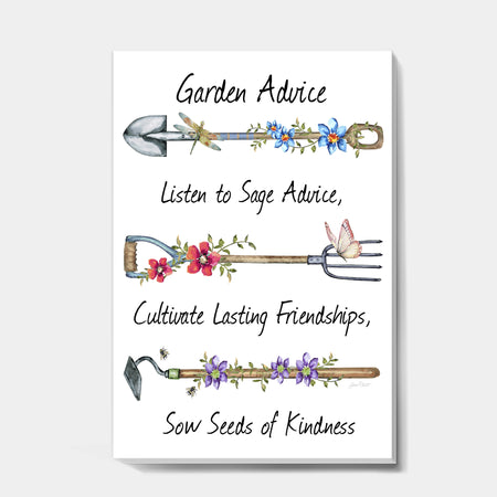 Garden Inspiration-D - Cottage Canvas Art Print