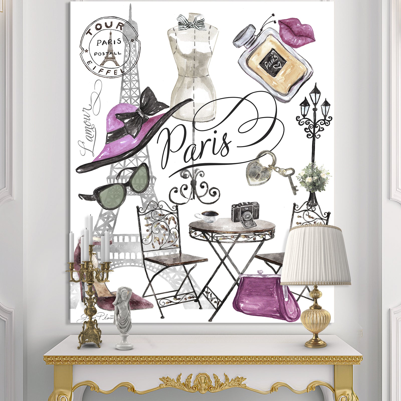 Paris Lamour - Fashion Premium Canvas Wall Art