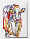 Watercolor Cow - Farmhouse Canvas Wall Art