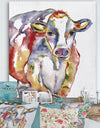 Watercolor Cow - Farmhouse Canvas Wall Art