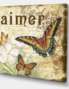 Inspirational Butterflies Love - Cottage Canvas Artwork