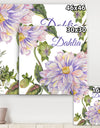 Purple Dahlia - Cottage Canvas Wall Art