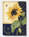 Sunflower Melody-B - Cottage Canvas Art Print