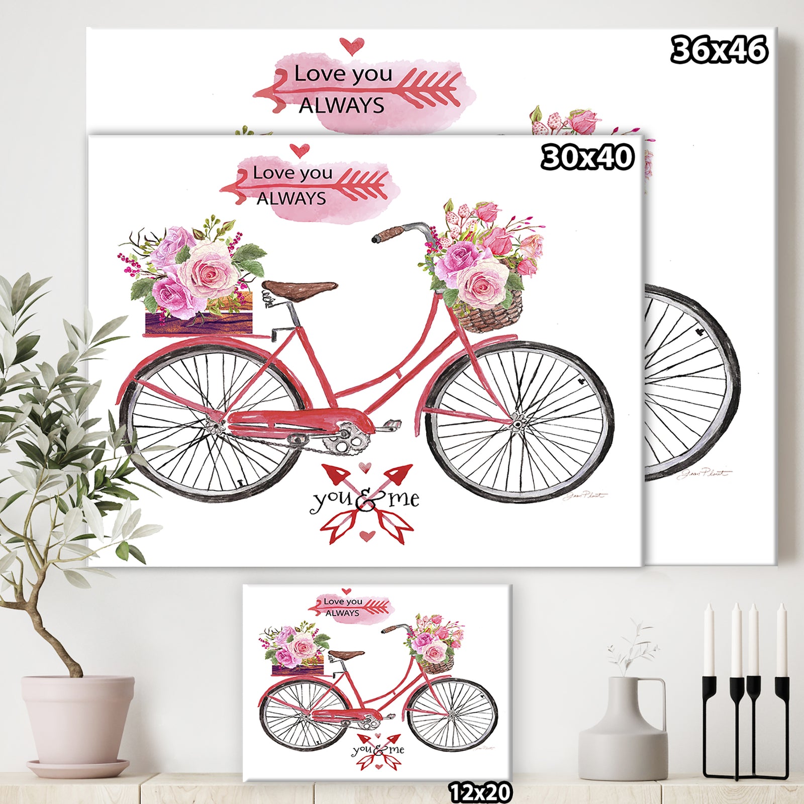 Love You Always Valentine - Traditional Canvas Artwork