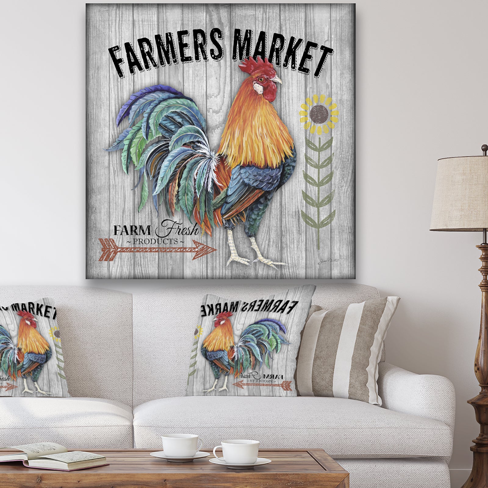 Farmers Market 3 - Farmhouse Canvas Artwork