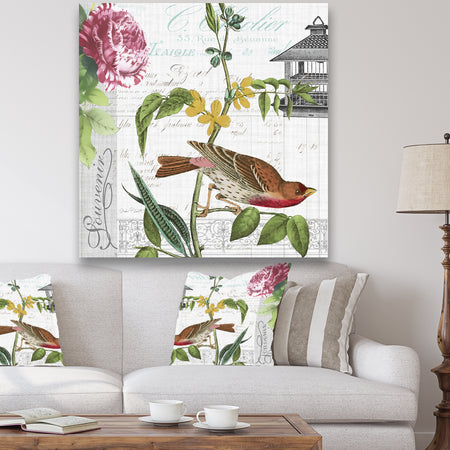 Birdwatchers Dream 2 - Cottage Canvas Art Print