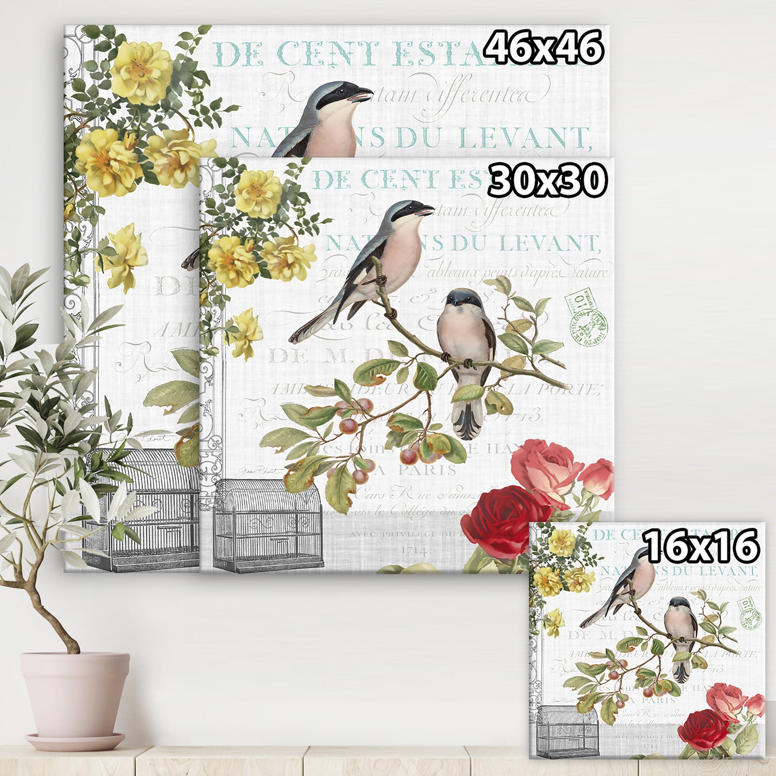 Birdwatchers Dream 4 - Cottage Canvas Artwork