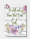 Garden Florals bible verse-A - Cottage Gallery-wrapped Canvas