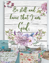 Garden Florals bible verse-A - Cottage Gallery-wrapped Canvas