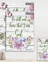 Garden Florals bible verse-A - Cottage Gallery-wrapped Canvas