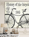 History Of The Bicycle-C - Traditional Premium Canvas Wall Art