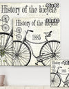 History Of The Bicycle-C - Traditional Premium Canvas Wall Art