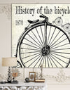 History Of The Bicycle-D - Traditional Canvas Wall Art