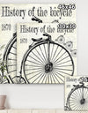 History Of The Bicycle-D - Traditional Canvas Wall Art