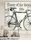 History Of The Bicycle-E - Traditional Canvas Art Print