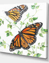 Summertime Butterflies B - Cottage Canvas Artwork