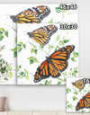 Summertime Butterflies B - Cottage Canvas Artwork