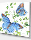 Summertime Butterflies C - Cottage Premium Canvas Wall Art