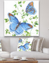 Summertime Butterflies C - Cottage Premium Canvas Wall Art