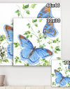 Summertime Butterflies C - Cottage Premium Canvas Wall Art