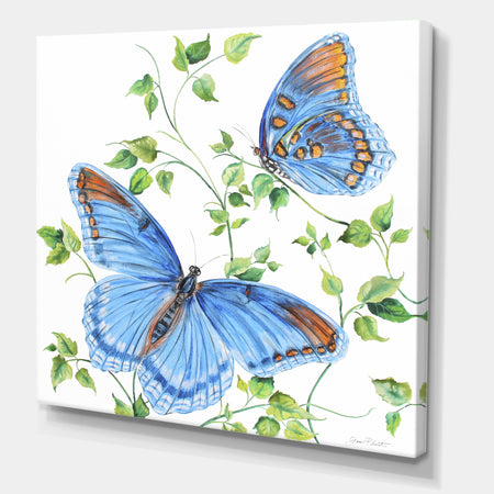 Summertime Butterflies C - Cottage Premium Canvas Wall Art