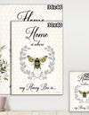 Honey Bee A - Cottage Premium Canvas Wall Art