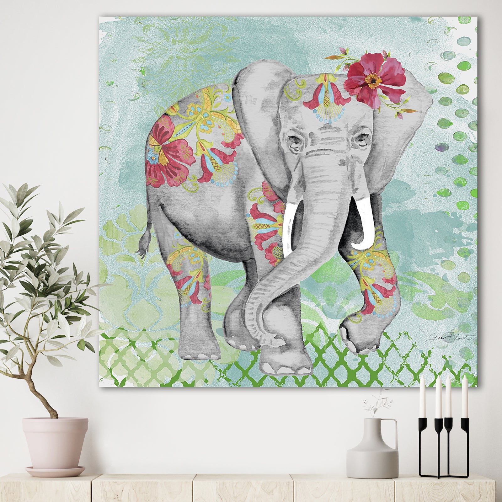 Safari Dancer - Cottage Canvas Wall Art