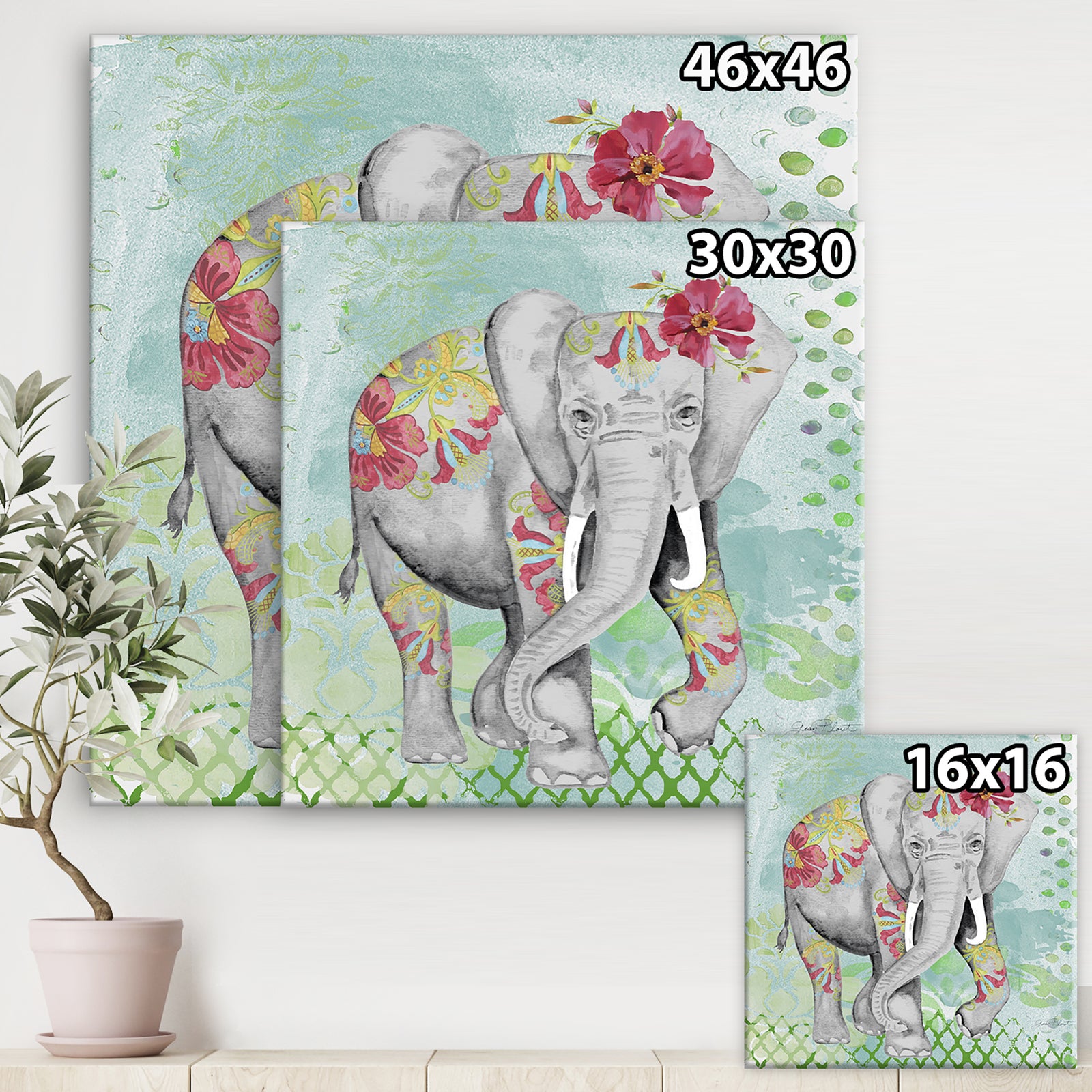 Safari Dancer - Cottage Canvas Wall Art