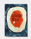 Good Egg On Blue - Modern & Contemporary Gallery-wrapped Canvas