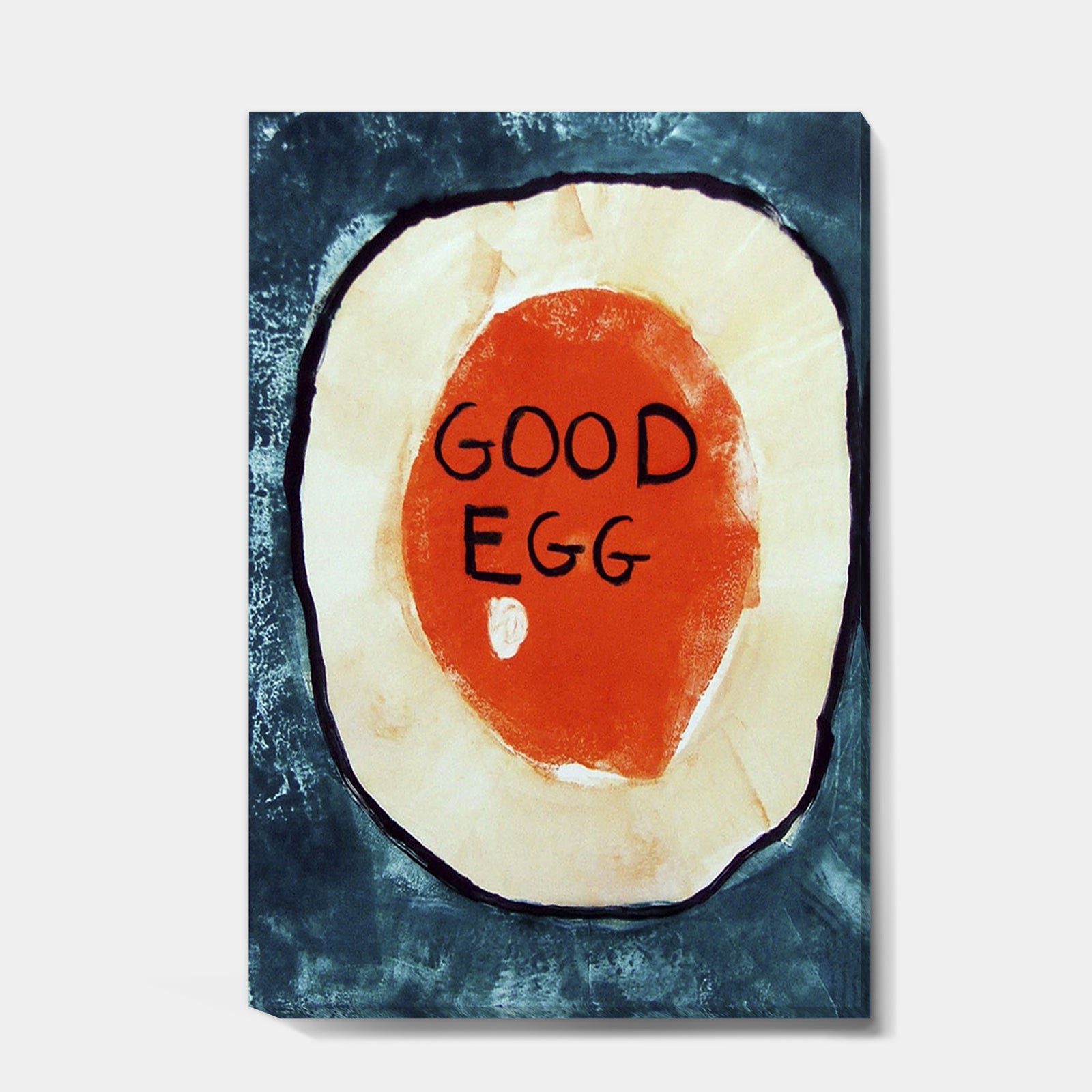 Good Egg On Blue - Modern & Contemporary Gallery-wrapped Canvas
