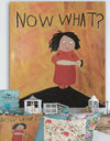 Now What Wondering Mother - Cottage Canvas Wall Art